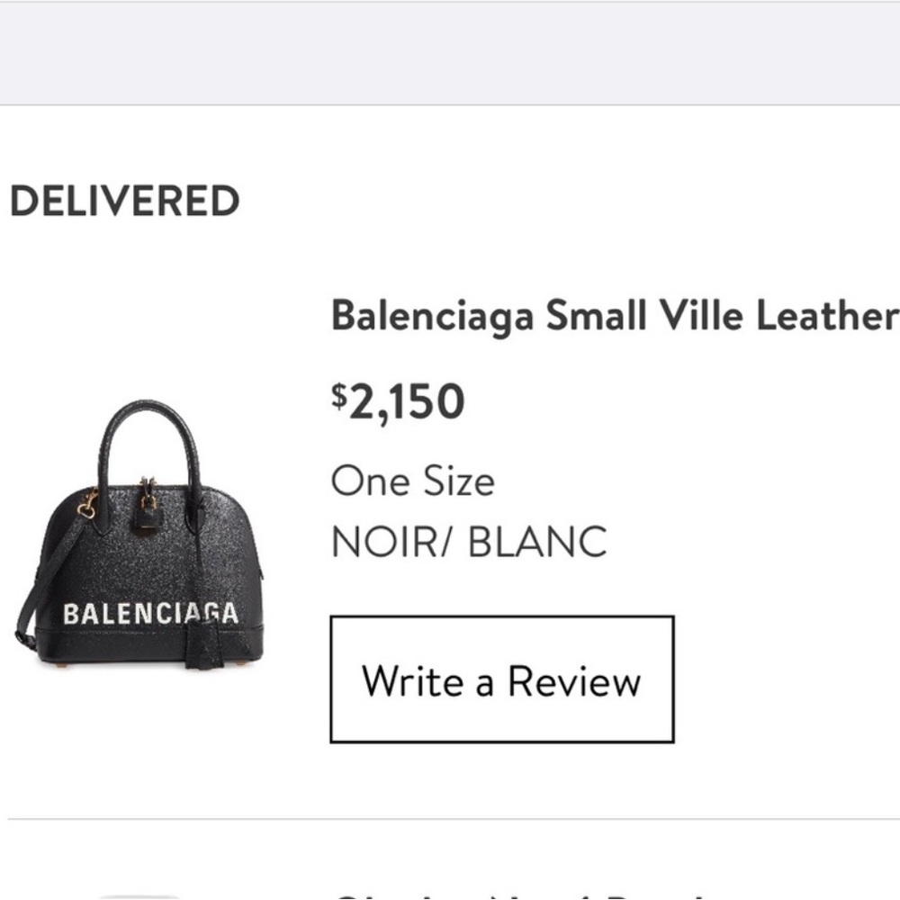 LIKE NEW Balenciaga small Ville leather handbag - Picture 5 of 6
